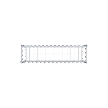 Gabion 80 cm x 40 cm x 20 cm (L x H x D), maskestørrelse 10 cm x 10 cm, spiral