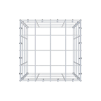 Monteret gabion type 3 40 cm x 40 cm x 40 cm (L x H x D), maskestørrelse 10 cm x 10 cm, C-ring