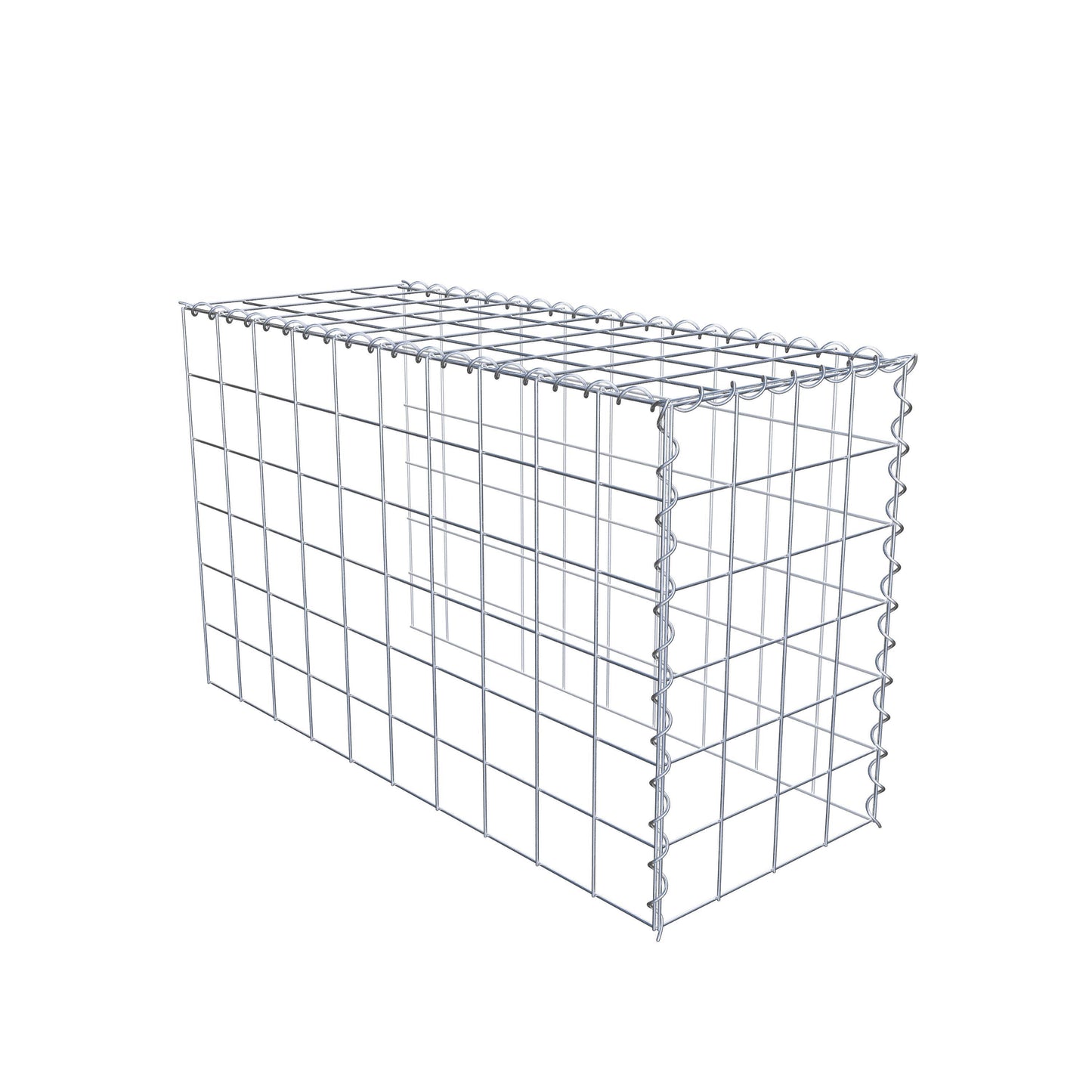 Gavión complementario tipo 4 100 cm x 60 cm x 40 cm (L x A x P), malla 10 cm x 10 cm, espiral