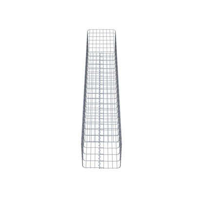 Colonna di gabbioni angolare 42 cm x 42 cm, 230 cm di altezza, MW 5 cm x 10 cm