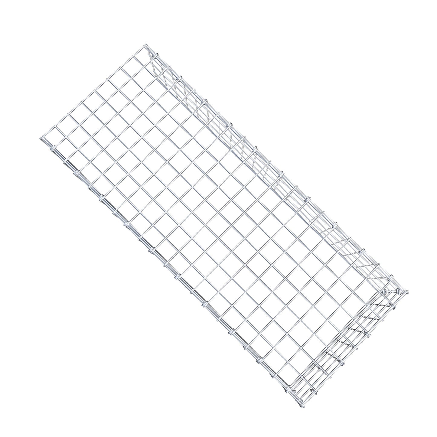 Mounted gabion type 4 100 cm x 20 cm x 40 cm (L x H x D), mesh size 5 cm x 5 cm, C-ring