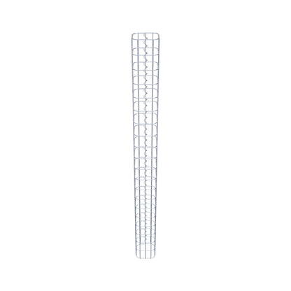 Coluna de gabião quadrada galvanizada a quente, 17 cm x 17 cm, 200 cm de altura, malha 5 cm x 10 cm