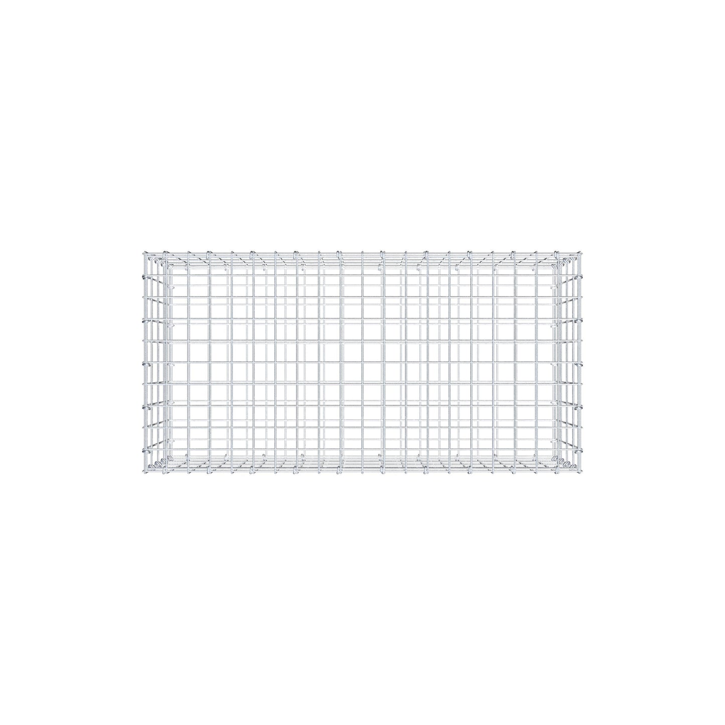 Schanskorf 100 cm x 40 cm x 50 cm (L x H x D), maaswijdte 5 cm x 10 cm, C-ring