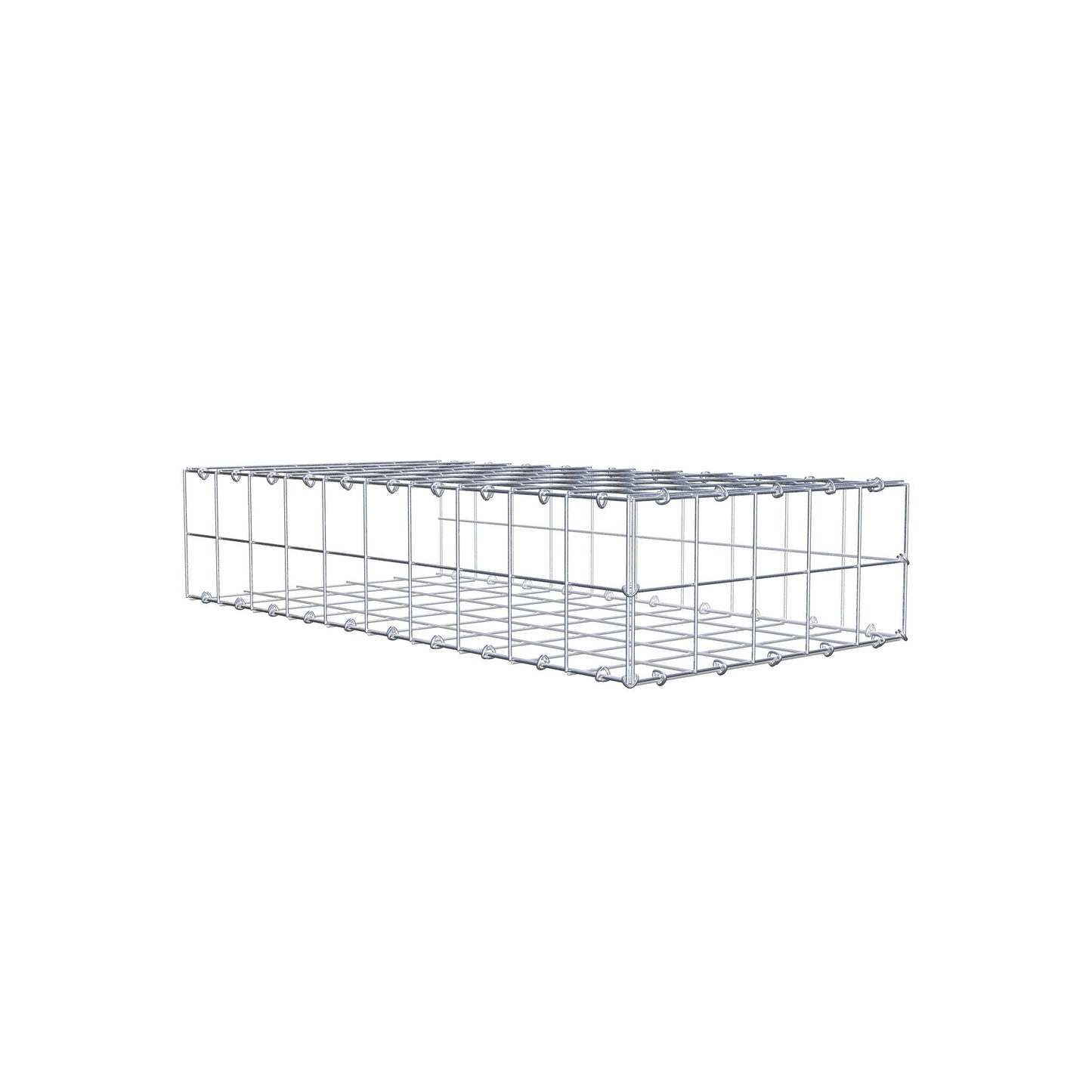 Gabião Tipo 2 100 cm x 20 cm x 50 cm (C x A x P), malhagem 10 cm x 10 cm, anel C