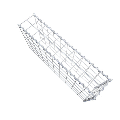 Opvokset gabion type 4 100 cm x 50 cm x 20 cm (L x H x D), maskestørrelse 10 cm x 10 cm, spiral