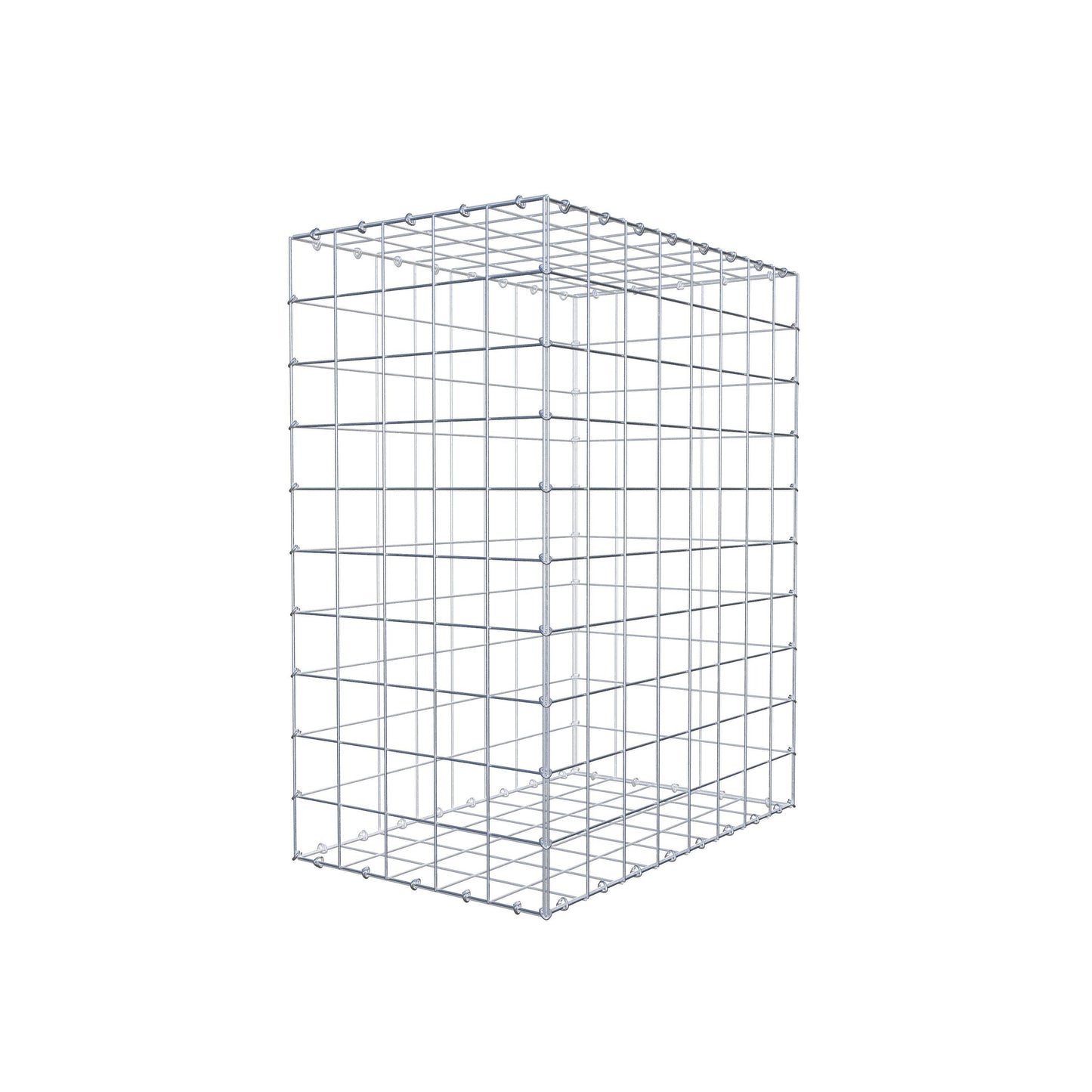 Gabione 100 cm x 80 cm x 50 cm (L x H x T), Maschenweite 10 cm x 10 cm, C-Ring
