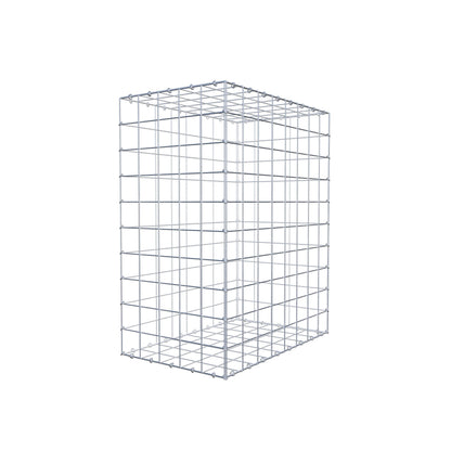 Gabione 100 cm x 80 cm x 50 cm (L x H x T), Maschenweite 10 cm x 10 cm, C-Ring