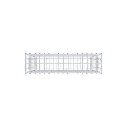 Gabion 100 cm x 80 cm x 20 cm (L x H x D), maskestørrelse 5 cm x 10 cm, C-ring