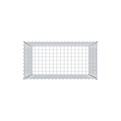 Add-on schanskorf type 3 100 cm x 90 cm x 50 cm (L x H x D), maaswijdte 5 cm x 5 cm, spiraalvormig