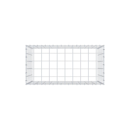 Typ 3 påbyggnadsgabion 100 cm x 60 cm x 50 cm (L x H x D), maskstorlek 10 cm x 10 cm, C-ring