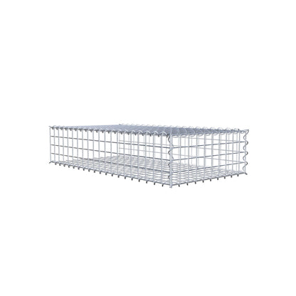 Gabbione aggiuntivo tipo 2 100 cm x 20 cm x 50 cm (L x A x P), maglia 5 cm x 5 cm, a spirale