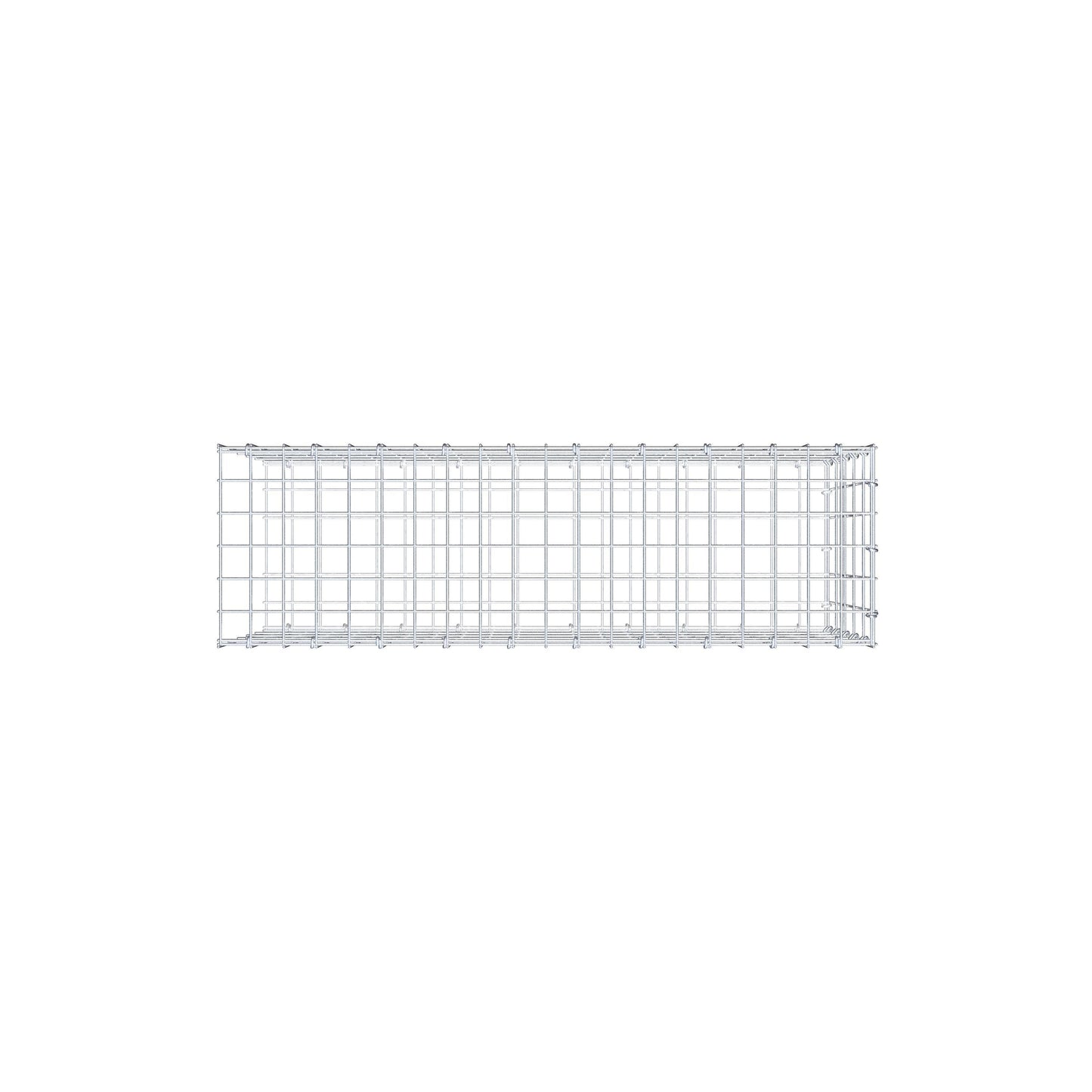 Gabião Tipo 2 100 cm x 50 cm x 30 cm, malhagem 5 cm x 10 cm, anel C