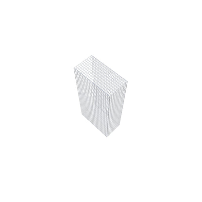Fästbar gabion typ 2 200 cm x 100 cm x 50 cm (L x H x D), maskstorlek 5 cm x 5 cm, C-ring