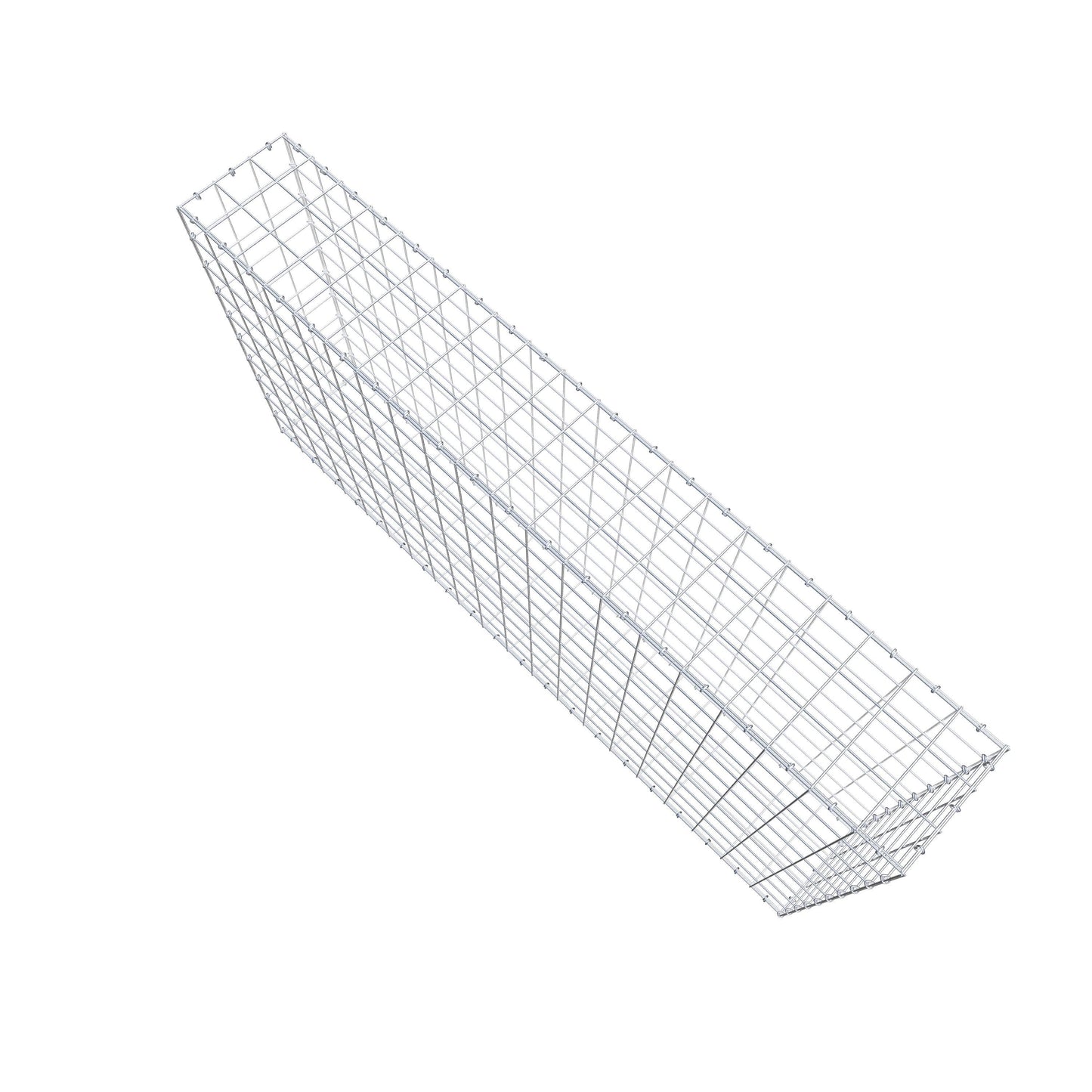 Gabion 200 cm x 100 cm x 30 cm (L x H x D), maskestørrelse 10 cm x 10 cm, C-ring