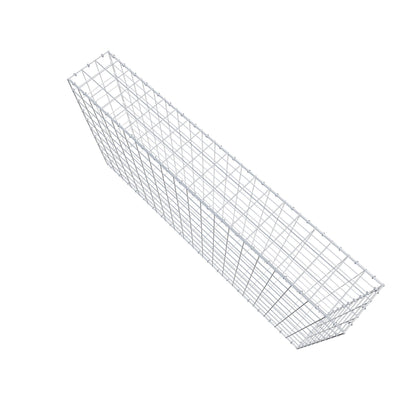 Gabion 200 cm x 100 cm x 30 cm (L x H x D), maskestørrelse 10 cm x 10 cm, C-ring