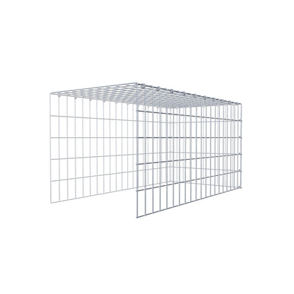 Extra gabion typ 4 100 cm x 50 cm x 50 cm (L x H x D), maskstorlek 5 cm x 10 cm, C-ring