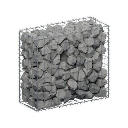 Gabion 100 cm x 90 cm x 40 cm (L x H x D), maskestørrelse 10 cm x 10 cm, spiral
