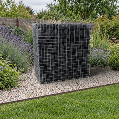 Gabion 100 cm x 100 cm x 50 cm (L x H x D), mesh size 5 cm x 5 cm, spiral