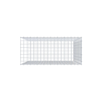 Monteret gabion type 2 100 cm x 90 cm x 40 cm (L x H x D), maskestørrelse 5 cm x 5 cm, C-ring