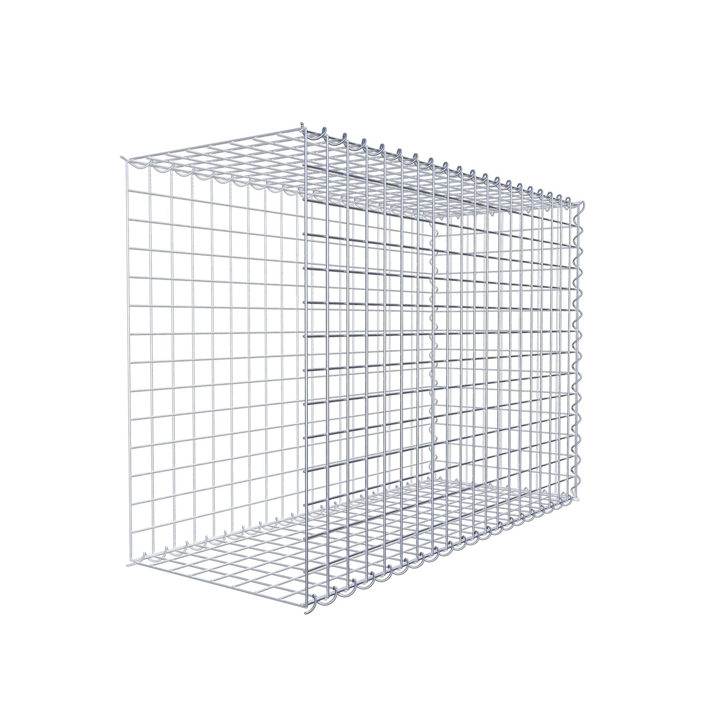 Extra gabion typ 2 100 cm x 70 cm x 40 cm (L x H x D), maskstorlek 5 cm x 5 cm, spiral