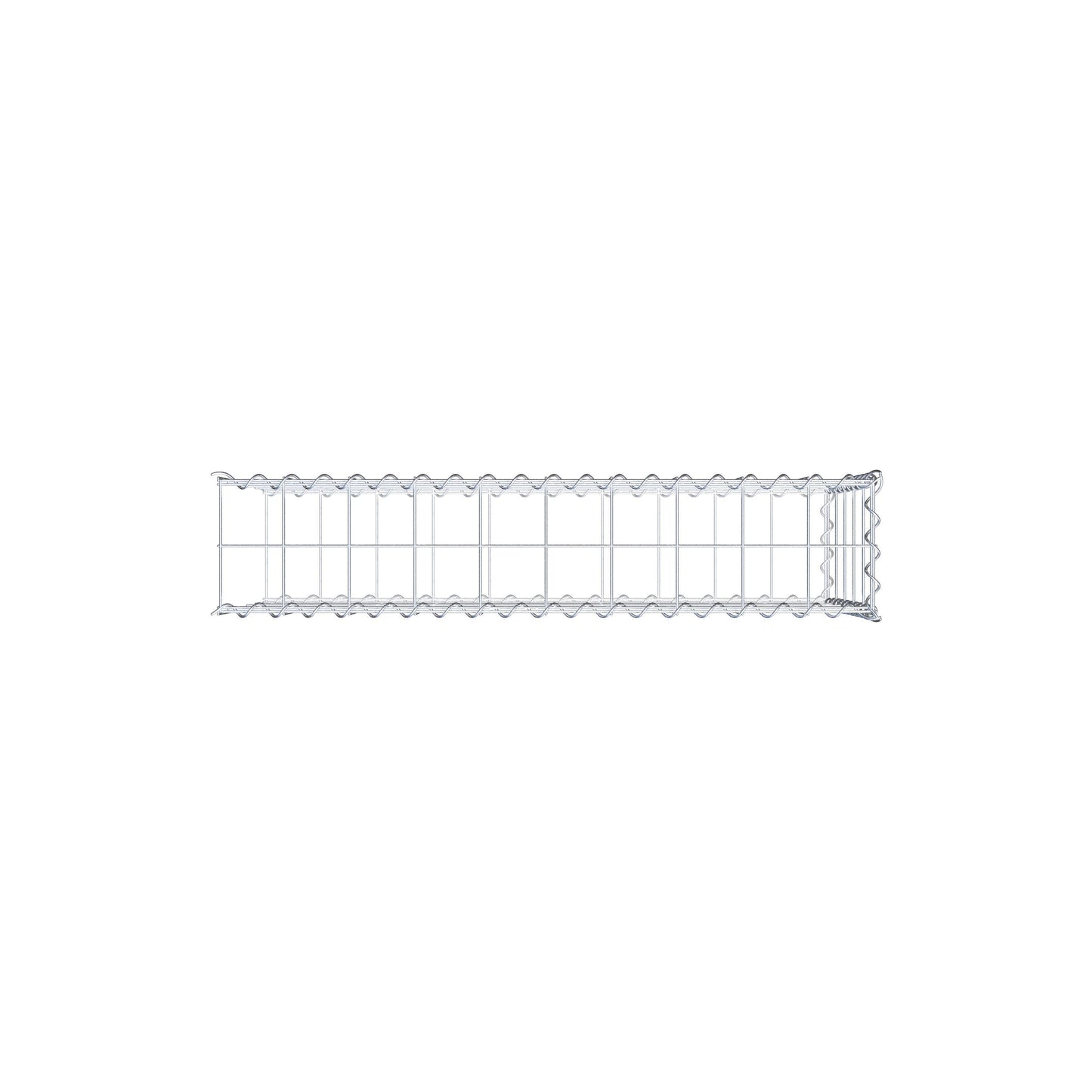 Extra gabion typ 2 100 cm x 50 cm x 20 cm (L x H x D), maskstorlek 10 cm x 10 cm, spiral