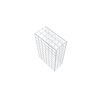 Fourche rapportée type 4 100 cm x 60 cm x 30 cm (L x H x P), maille 10 cm x 10 cm, anneau en C