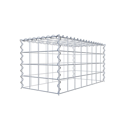 Gabião tipo 3 80 cm x 40 cm x 40 cm (C x A x P), malhagem 10 cm x 10 cm, espiral
