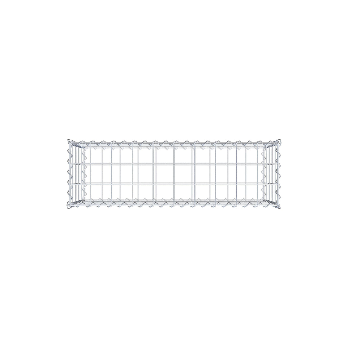 Gabion 100 cm x 50 cm x 30 cm (L x H x D), maskestørrelse 10 cm x 10 cm, spiral