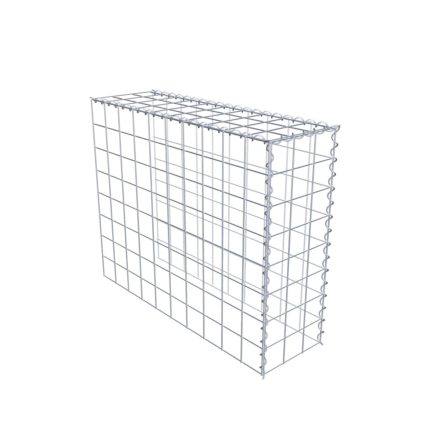 Påväxt gabion typ 4 100 cm x 80 cm x 30 cm (L x H x D), maskstorlek 10 cm x 10 cm, spiral