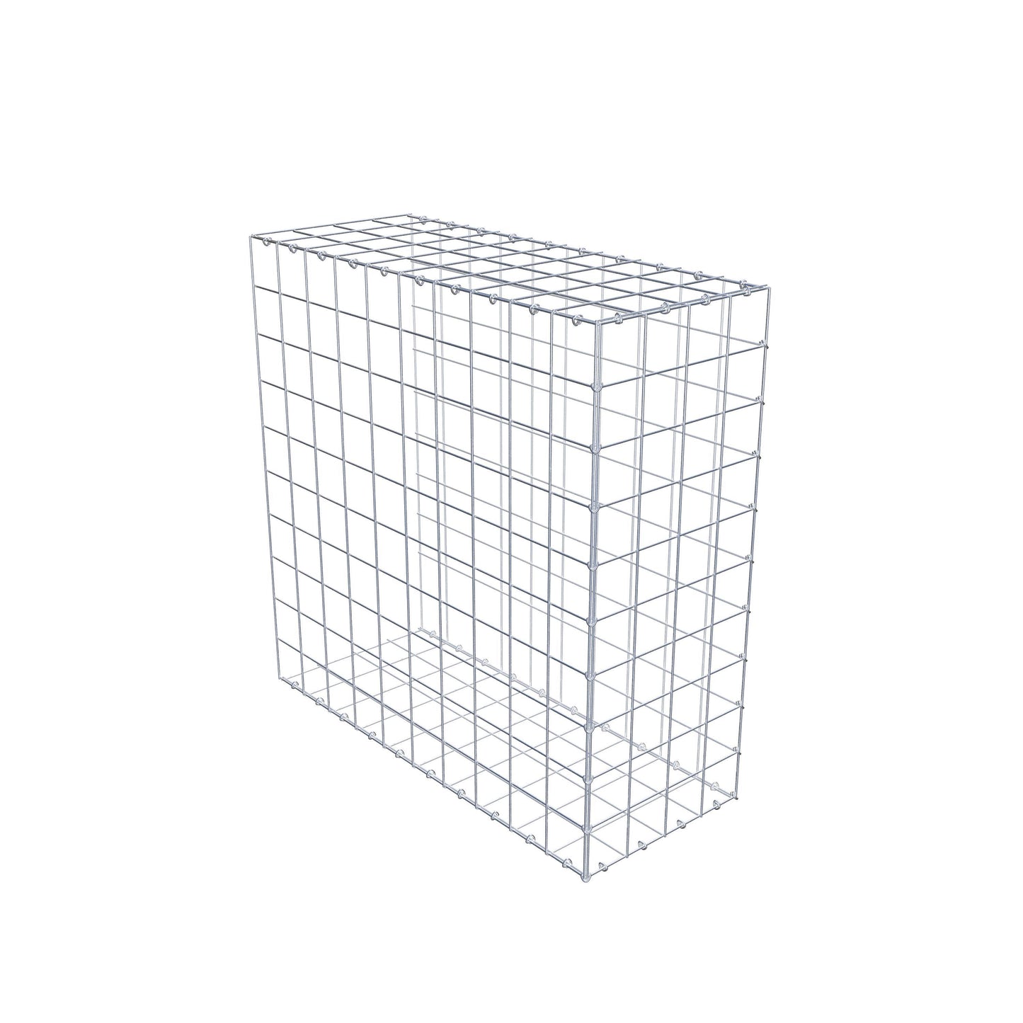 Anbaugabione Typ 2 100 cm x 100 cm x 40 cm (L x H x T), Maschenweite 10 cm x 10 cm, C-Ring