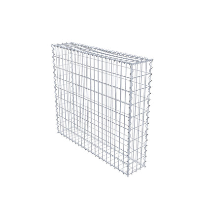 Gabione 100 cm x 90 cm x 20 cm (L x H x T), Maschenweite 5 cm x 10 cm, Spirale