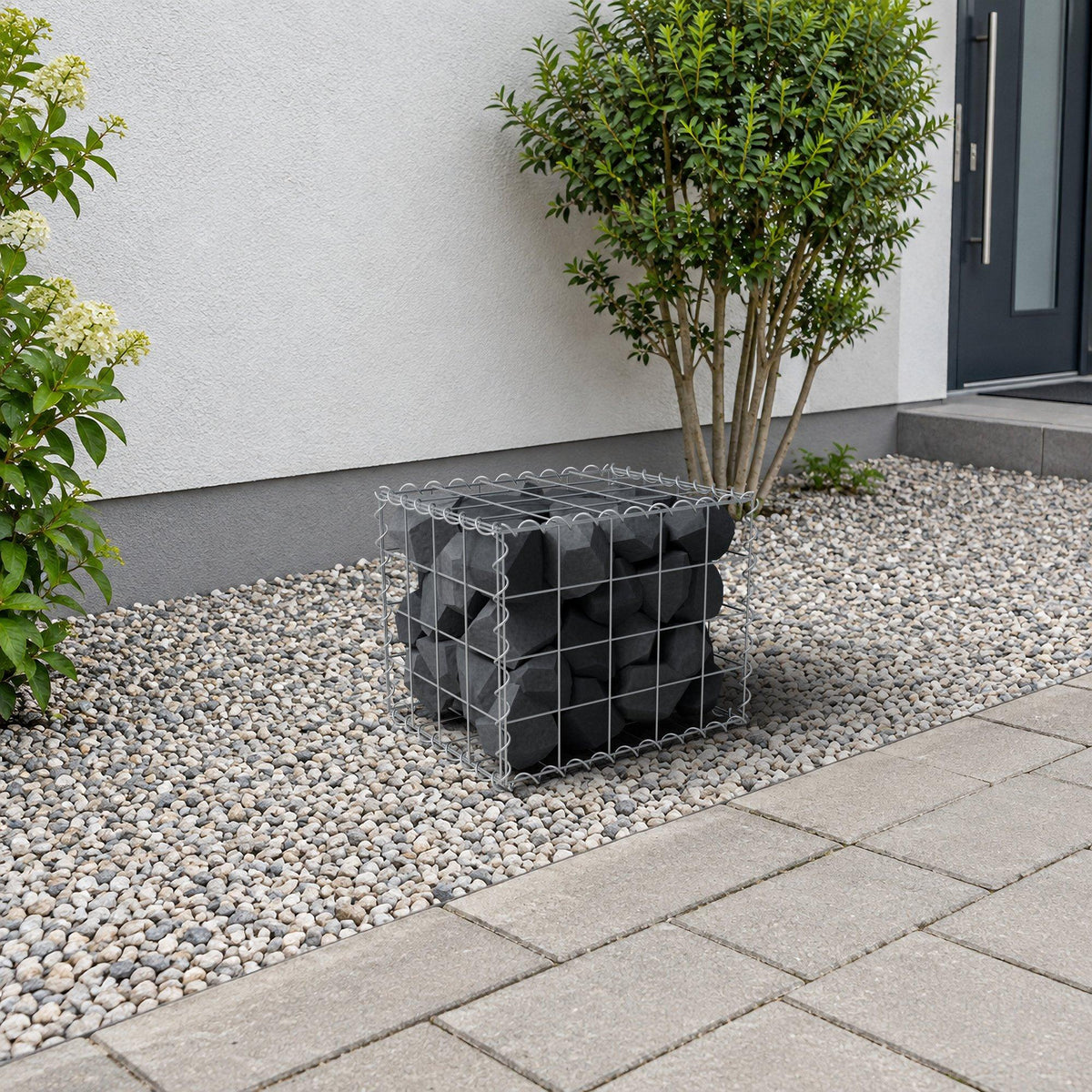 Gabbione 50 cm x 40 cm x 40 cm (L x H x P), maglia 10 cm x 10 cm, spirale
