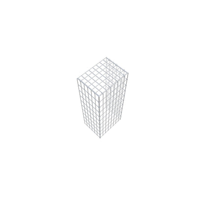 Mounted gabion type 4 100 cm x 30 cm x 40 cm (L x H x D), mesh size 5 cm x 10 cm, C-ring