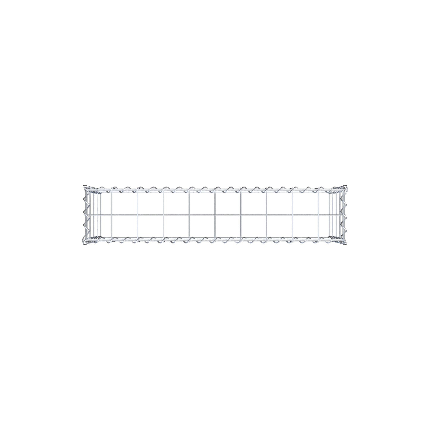 Extra gabion typ 3 100 cm x 40 cm x 20 cm (L x H x D), maskstorlek 10 cm x 10 cm, spiral