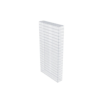 Gabião 200 cm x 100 cm x 20 cm (C x A x P), malhagem 5 cm x 10 cm, anel C