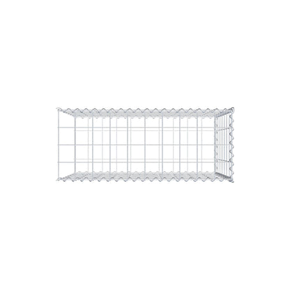 Opvokset gabion type 2 100 cm x 70 cm x 40 cm (L x H x D), maskestørrelse 10 cm x 10 cm, spiral