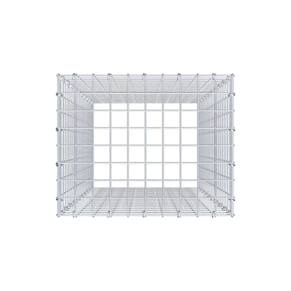 Mounted gabion type 3 100 cm x 50 cm x 40 cm (L x H x D), mesh size 5 cm x 5 cm, C-ring