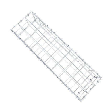 Gabion 100 cm x 20 cm x 30 cm (L x H x D), maskstorlek 10 x 10 cm, spiralring