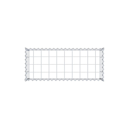 Opvokset gabion type 3 100 cm x 30 cm x 40 cm (L x H x D), maskestørrelse 10 cm x 10 cm, spiral