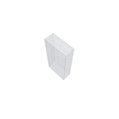 Gabion 200 cm x 100 cm x 40 cm (L x H x P), mailles 5 cm x 5 cm, anneau en C