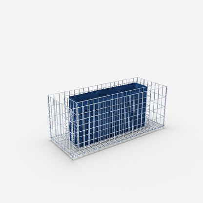 Højbed firkantet 100 cm x 40 cm x 40 cm (L x H x D), maskestørrelse 5 x 10 cm, vægtykkelse 10 cm