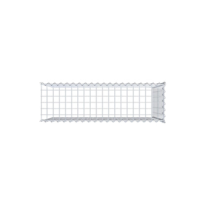 Gabbione aggiuntivo tipo 4 100 cm x 70 cm x 30 cm (L x H x P), dimensione maglia 5 cm x 5 cm, a spirale