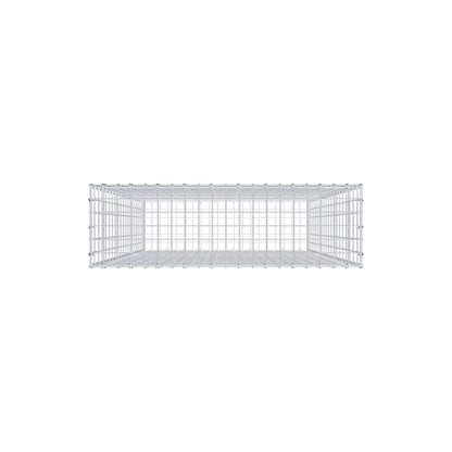Gabion 200 cm x 100 cm x 30 cm (L x H x P), mailles 5 cm x 10 cm, anneau en C