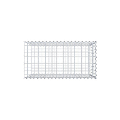 Extra gabion typ 2 100 cm x 80 cm x 50 cm (L x H x D), maskstorlek 5 cm x 10 cm, spiral