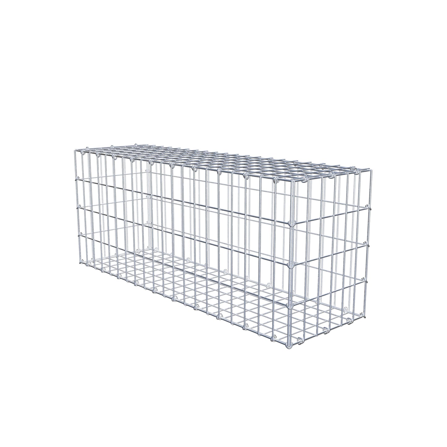 Gabbione 100 cm x 40 cm x 30 cm (L x H x P), maglia 5 cm x 10 cm, anello a C