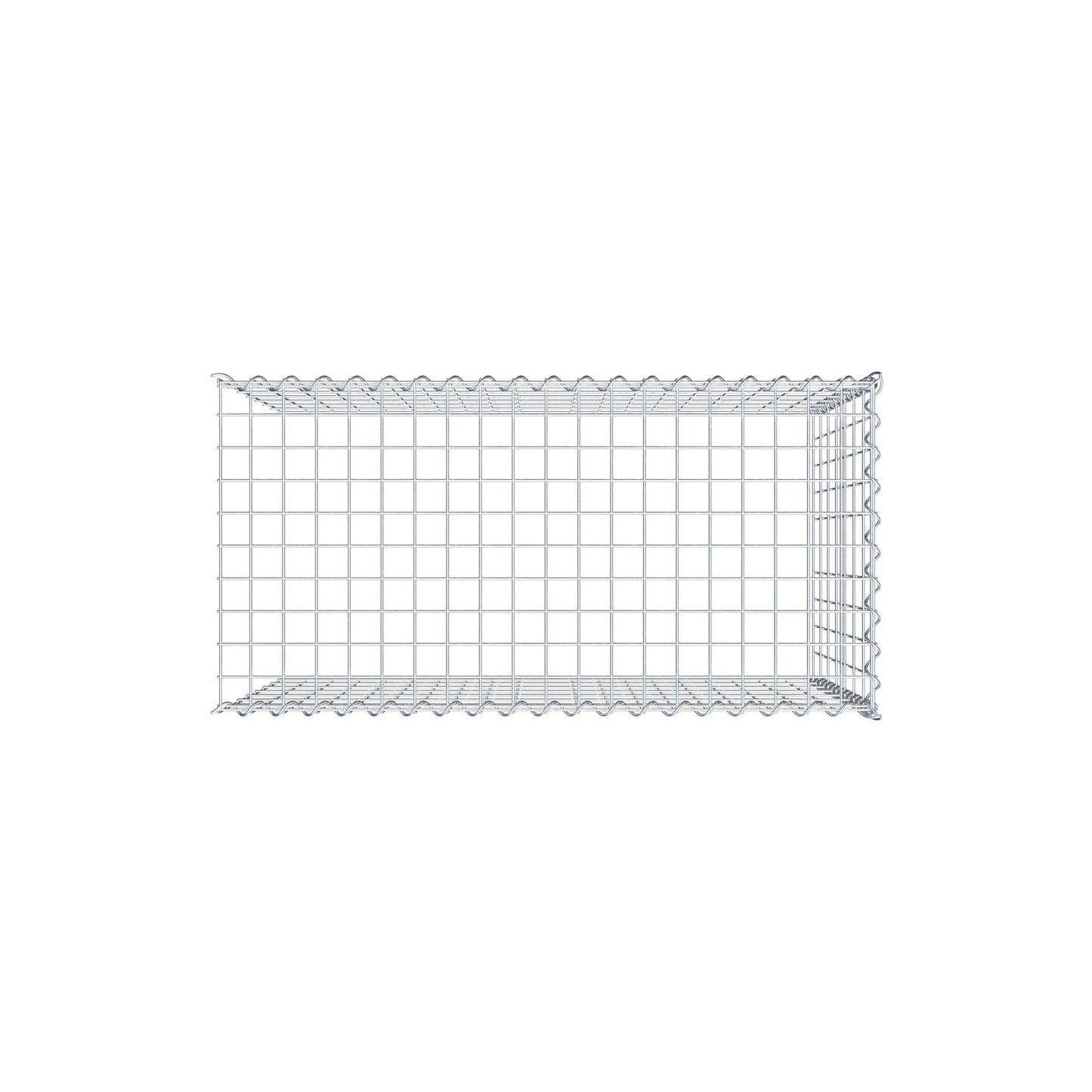 Gavión complementario tipo 4 100 cm x 70 cm x 50 cm (L x A x P), malla 5 cm x 10 cm, espiral
