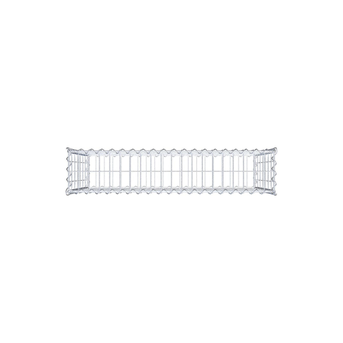 Gabion 100 cm x 70 cm x 20 cm (L x H x D), maskestørrelse 5 cm x 10 cm, spiral