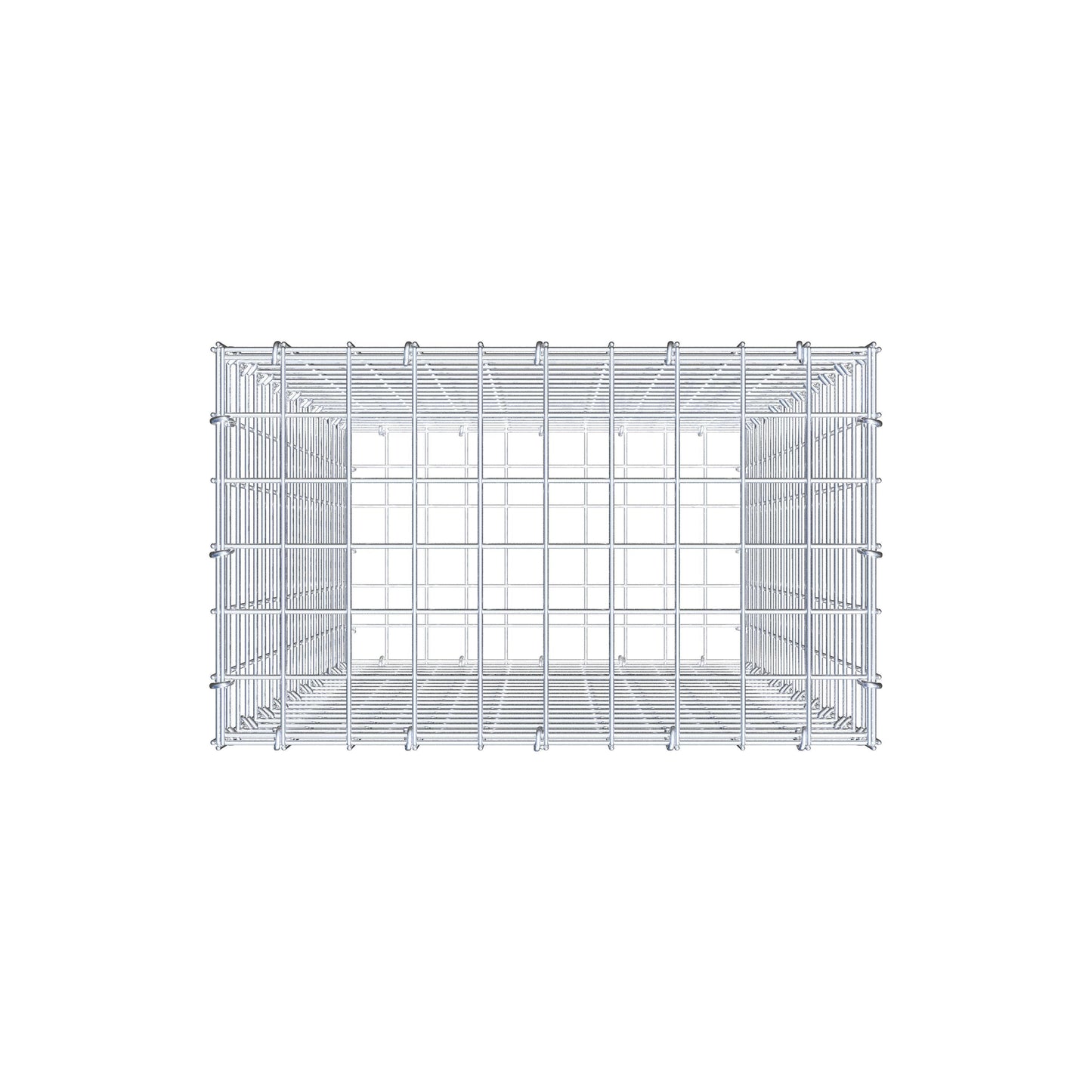 Gabione 100 cm x 50 cm x 30 cm (L x H x T), Maschenweite 5 cm x 5 cm, C-Ring