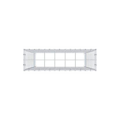 Anbaugabione Typ 3 100 cm x 70 cm x 20 cm (L x H x T), Maschenweite 10 cm x 10 cm, C-Ring