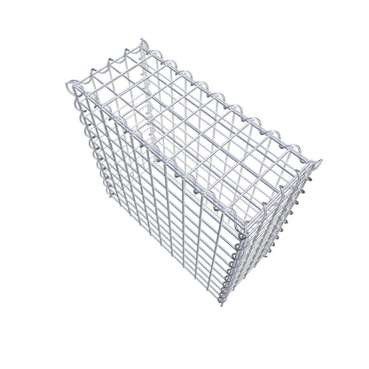 Gabion rapporté type 3 50 cm x 50 cm x 20 cm (L x H x P), mailles 5 cm x 5 cm, spirale